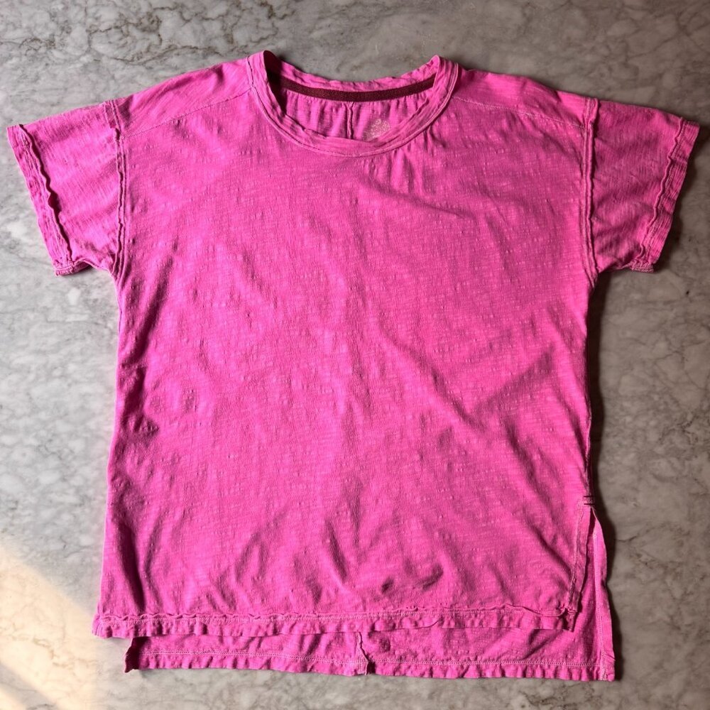 Anthropologie Pilcro Women's 100% Cotton Pink TShirt Tee Top Size Small